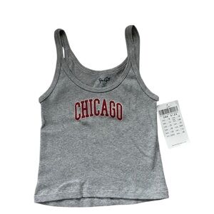 Brandy Melville John Galt Gray Chicago Tank Top
